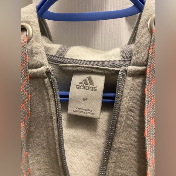Adidas grey crop top hoodie - Picture 4 of 4